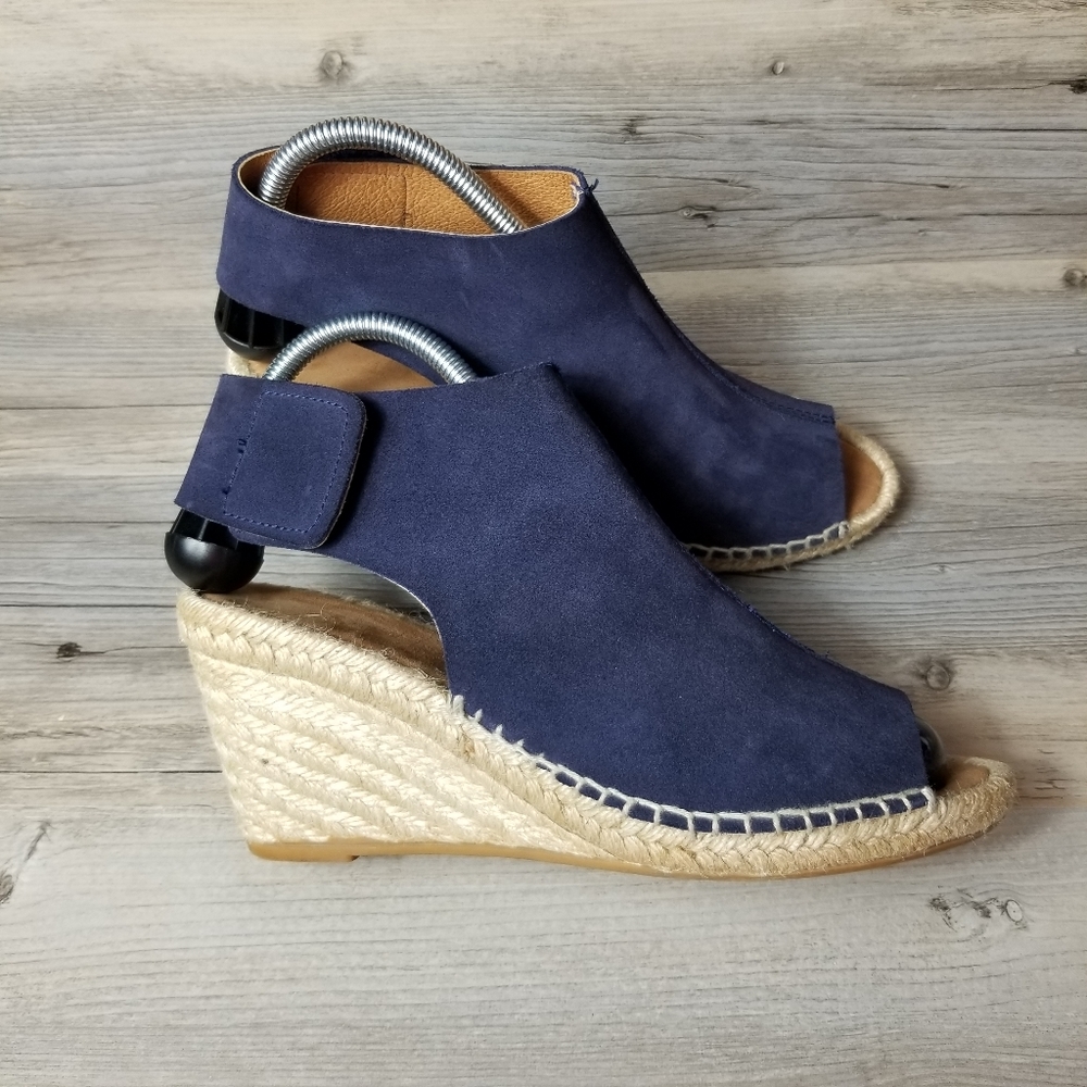 275 Central Quai Suede Leather Wedge Espadrille Sandals